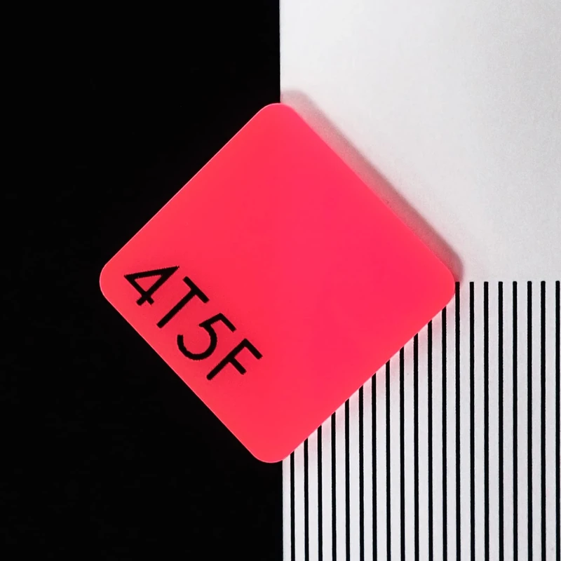 Perspex 4T5F Highlights Flamenco Pink Neon Cast Acrylic Sheet - 1000x600x3mm
