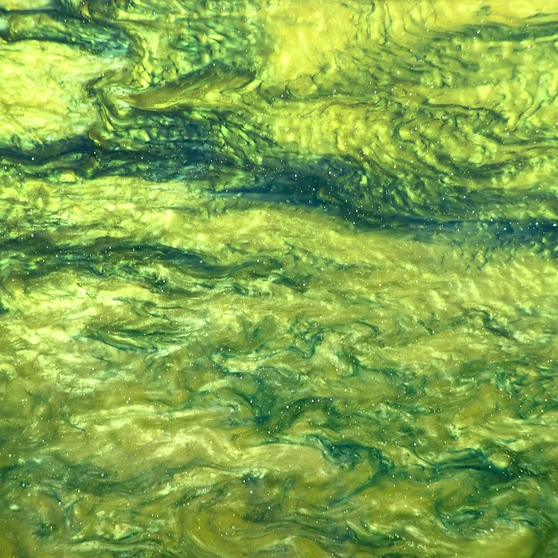 Incudo Yellow Glittering Smoky Acrylic Sheet - 600x500x3mm