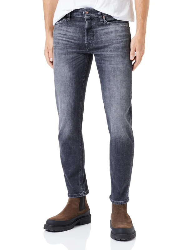 JACK&JONES A/S Men's Jjimike Jjoriginal Jos 711 Noos Jeans, Black Denim, 33 W/30 L