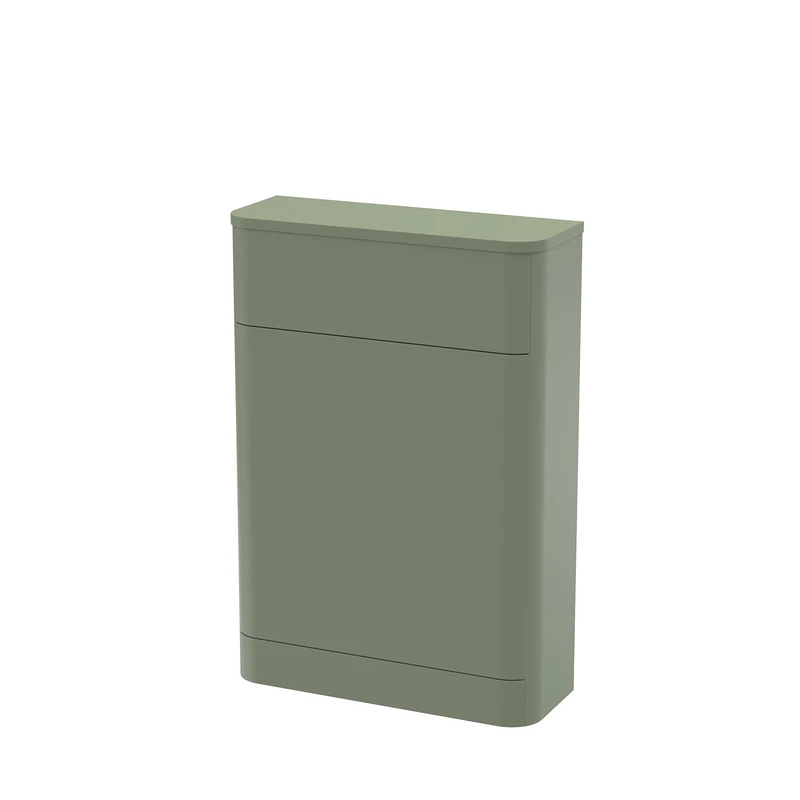 nuie PMP841 Parade Modern Bathroom Floor Standing WC Toilet Unit (Concealed Cistern and Pan Not Included), 550mm, Satin Green