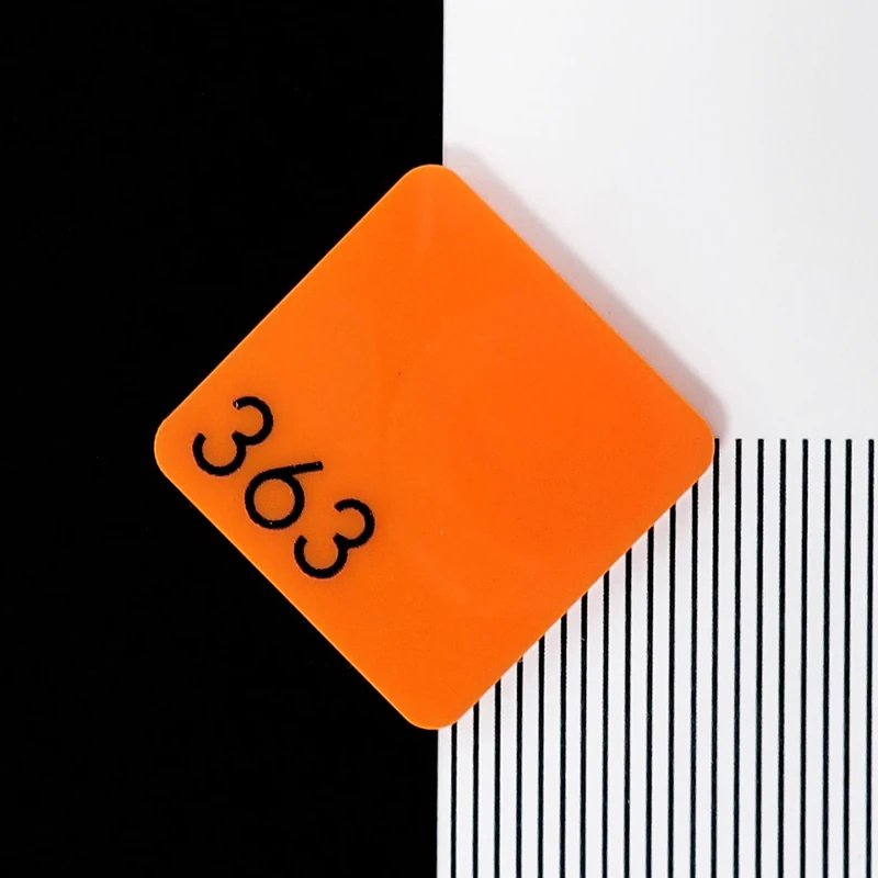 Perspex 363 Orange Cast Acrylic Sheet - 1000x600x3mm