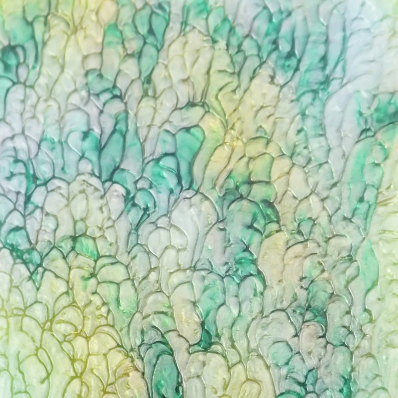 Incudo Yellow Green Lava Pearl Acrylic Sheet - 600x500x3mm