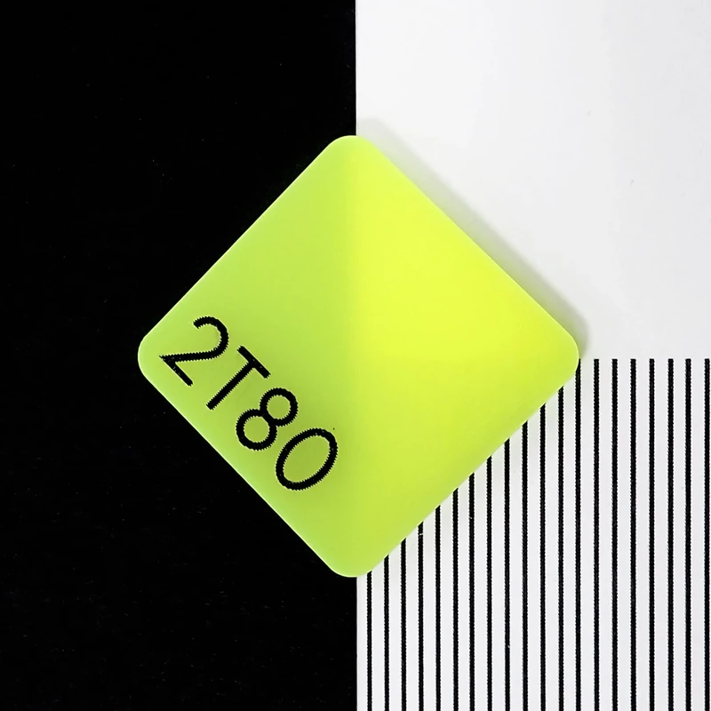 Perspex 2T80 Highlights Fiesta Yellow Neon Cast Acrylic Sheet - 1000x600x3mm