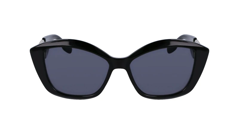 KARL LAGERFELD Women's Sunglasses KL6102S - Black with Solid Grey Lens
