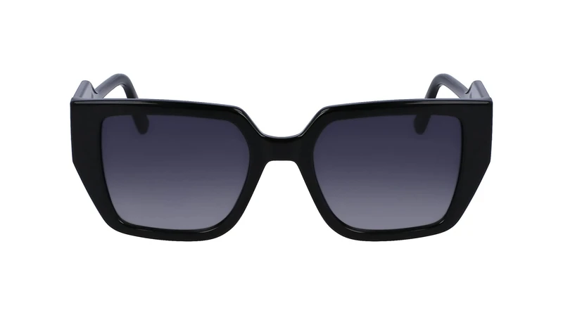 Karl Lagerfeld KL6098S Unisex Metal Sunglasses, 001 Black, Size 52mm, UV Protection