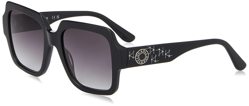 KARL LAGERFELD Women's Sunglasses KL6104SR - Black with Grey Gradient Lens