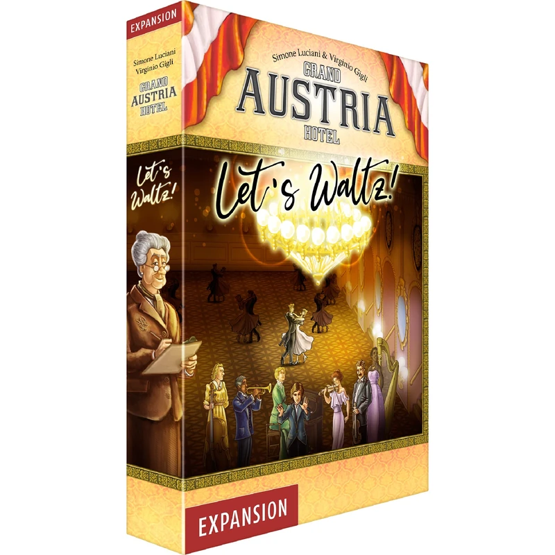 Lookout Spiele | Grand Austria Hotel: Let's Waltz Expansion | Board Game | Ages 12+ | 1-4 Players | 90-120 Minutes Playing Time