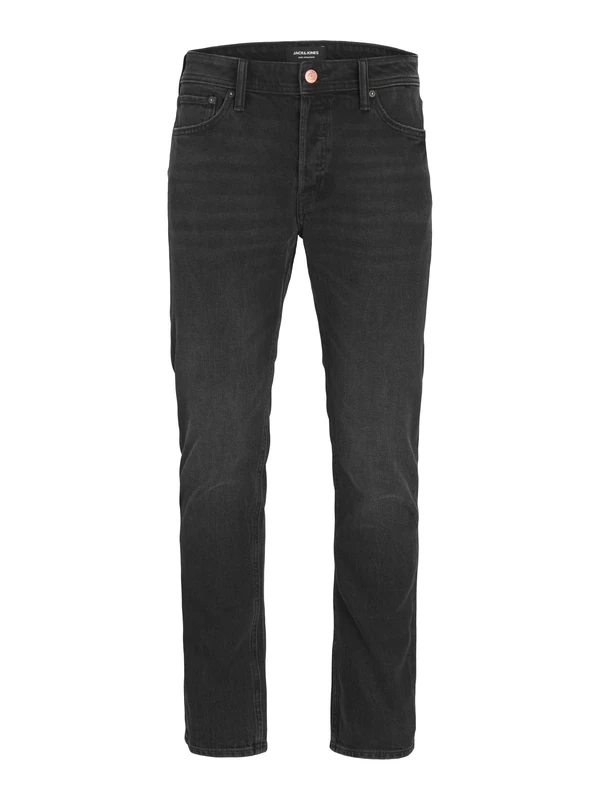 JACK & JONES Male Tapered Fit Jeans Plus Size JJIMIKE Jjoriginal SBD 425 NOOS PLS Tapered Fit Jeans, Black Denim, 40 W/32 L
