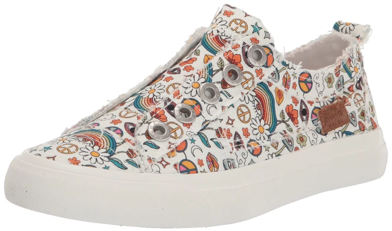 Blowfish Malibu Women's Zs-0061 Sneaker, Vanilla Viebes Canvas, 6 UK