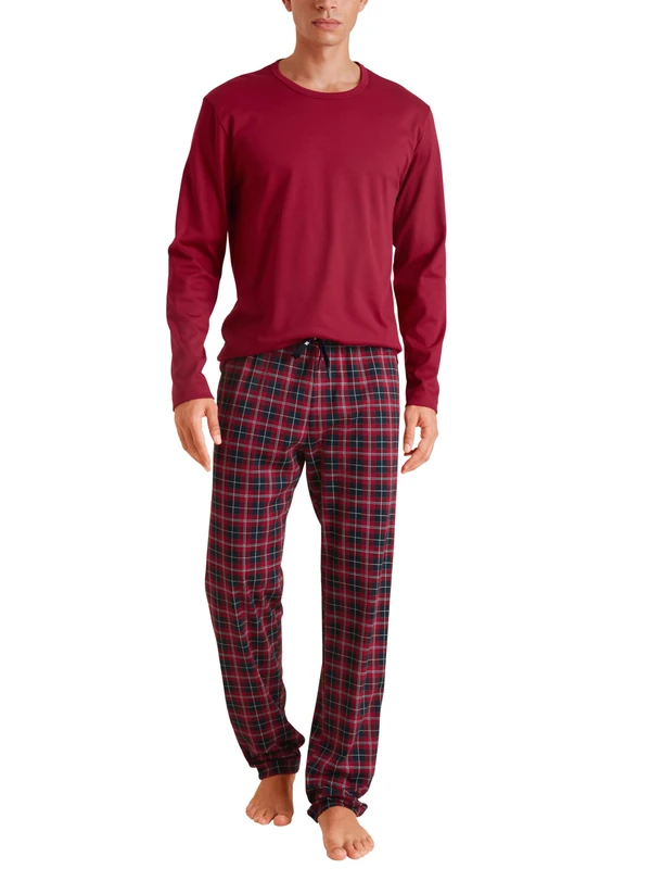 Calida Men's Family & Friends Pajama Set, rio red,