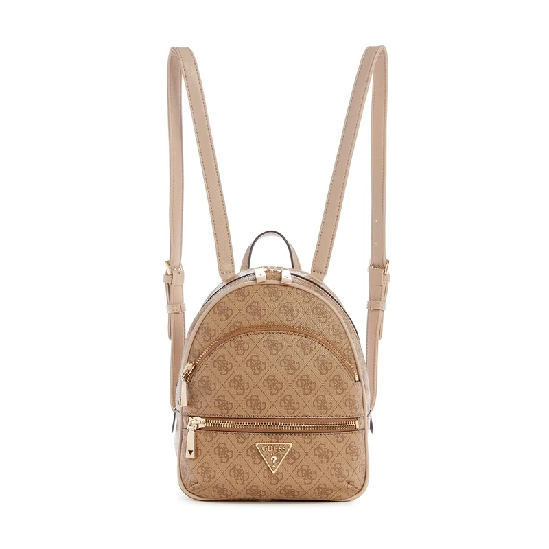 GUESS Women's Manhattan Backpack, Latte Logo, One Size