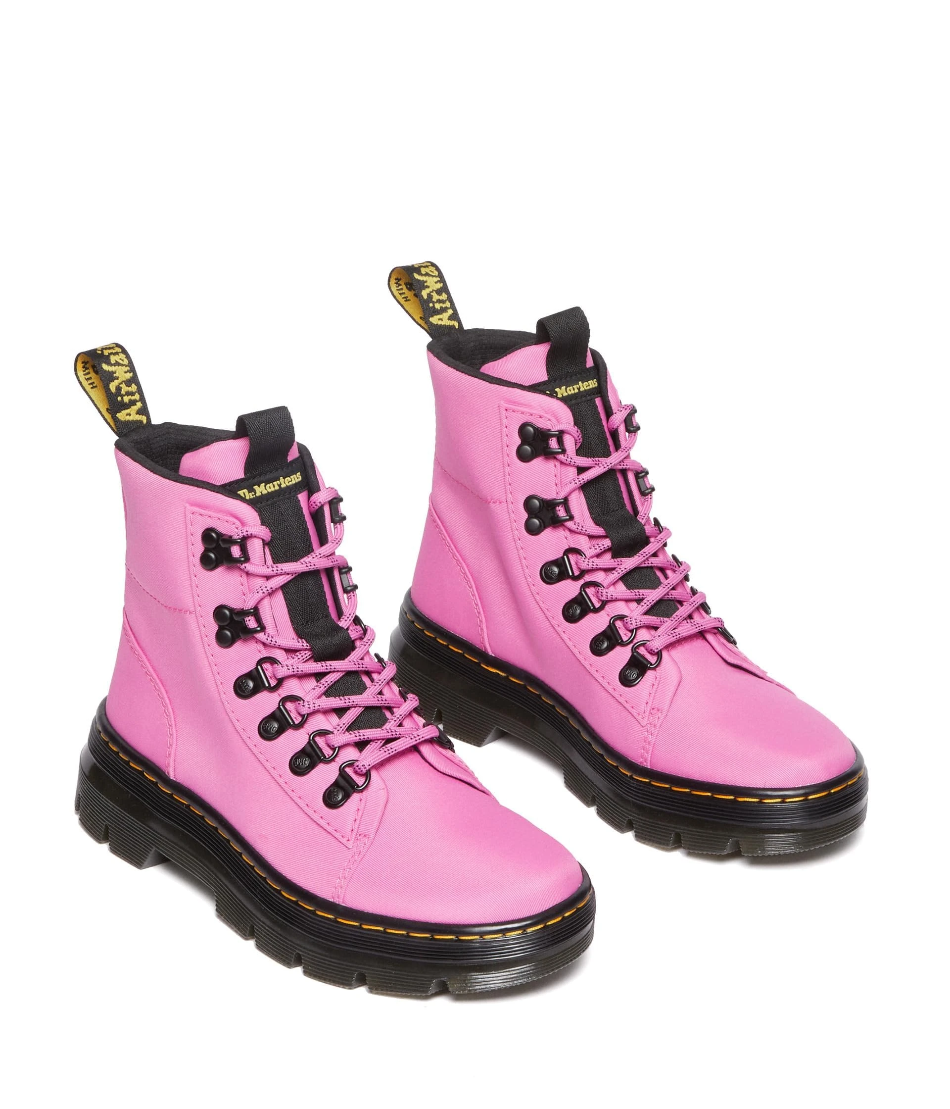Dr. Martens Women's Casual Fashion Boot, Thrift Pink Poly Twill, 5 UK