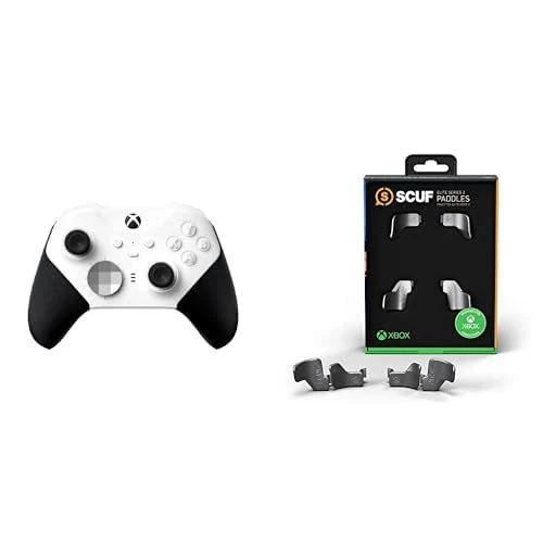 Xbox Elite Wireless Controller Series 2 - Core Edition (White) + SCUF Elite Paddles