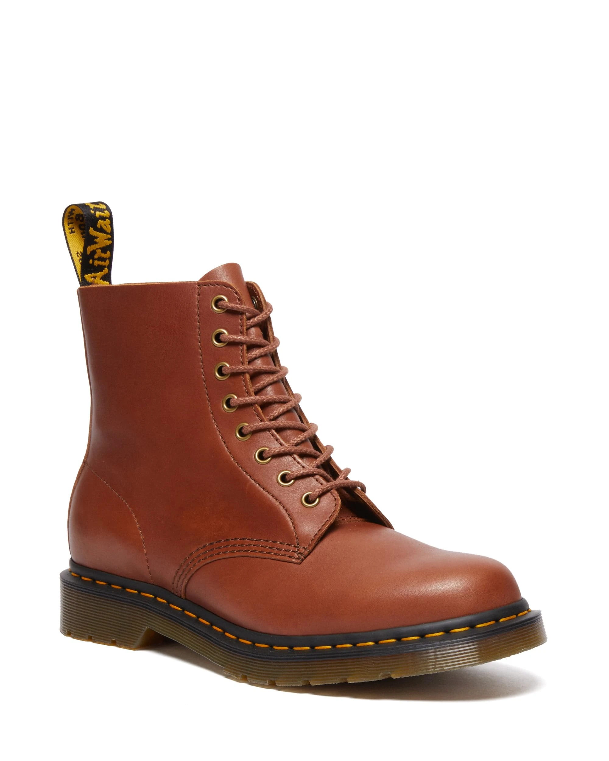 Dr. Martens Men's 1460 Pascal Fashion Boot, Saddle Tan Carrara, 9 UK