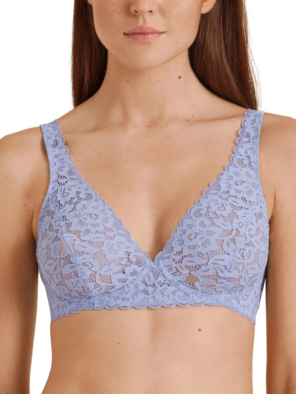 CALIDA Women's Natural Comfort lace Bra, Semi-Transparent, Lanquid Lavender, 34A