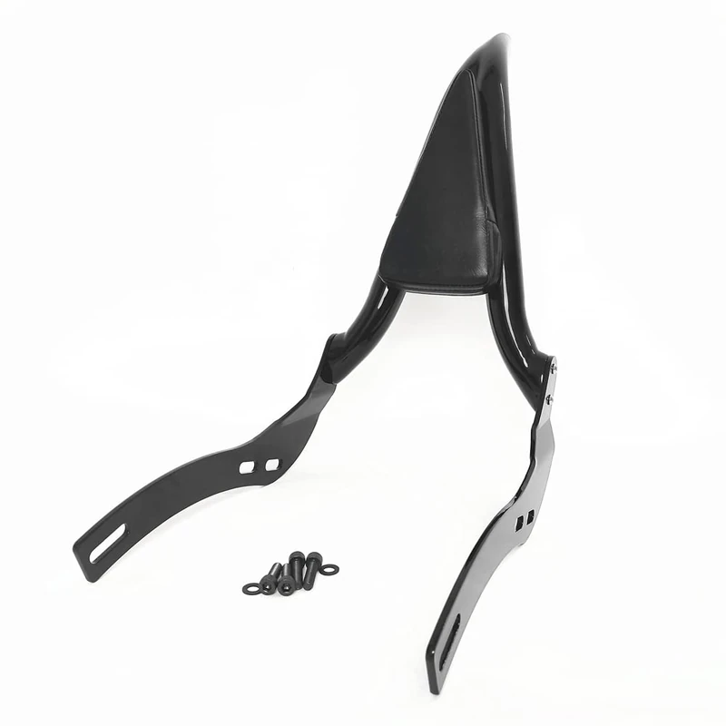 Black Sissy Bar Backrest for 2018-2022 Indian Scout Bobber Rogue Sixty Twenty Detachable Passenger Back Rest Rear Pad [21 Inches]