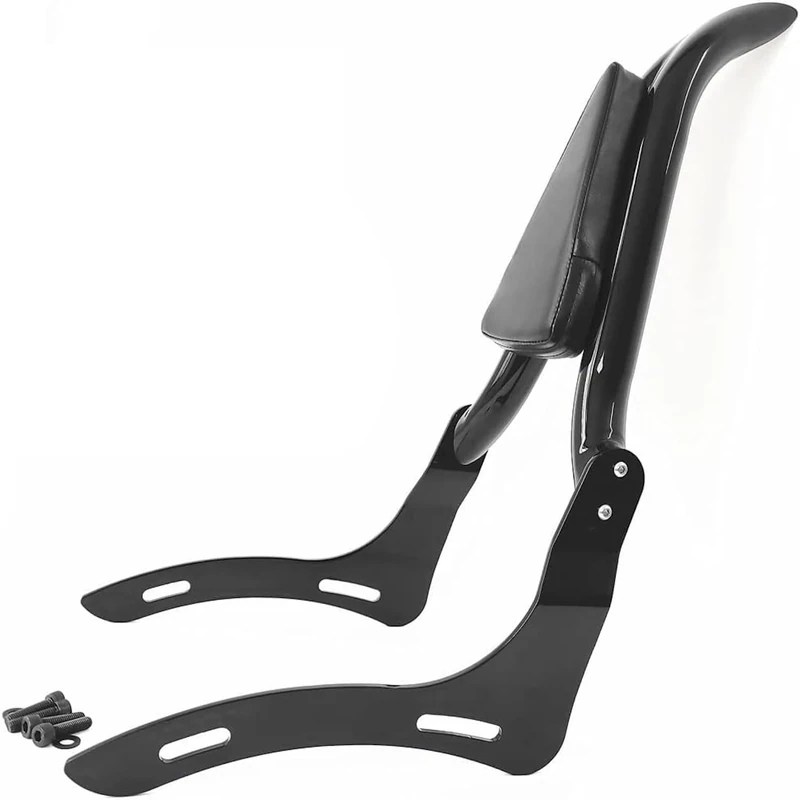 Black Sissy Bar Compatible for Honda Motorcycle Rebel 1100 CMX1100 Accessories 2020-2023 Detachable Passenger Backrest Rear Pad [24 Inches]