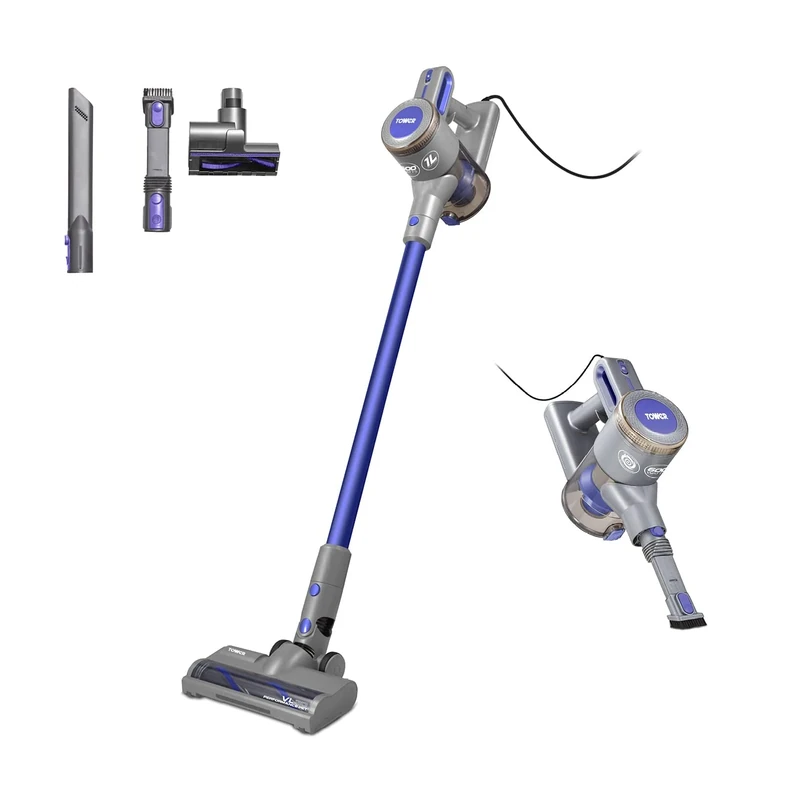 Tower T513006PETS VL20 3-in-1 Performance Corded Vacuum Cleaner with HEPA Filter & Pet Brush, 1L Capacity, 400W, Peri Purple