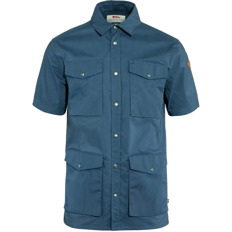 Fjallraven 87106-534 Räven Shirt SS M Shirt Men's Indigo Blue Size XS