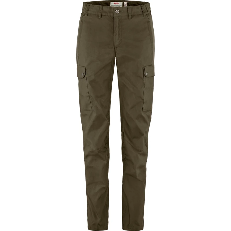 Fjallraven 84775-633 Stina Trousers W Pants Women's Dark Olive Size 42/L