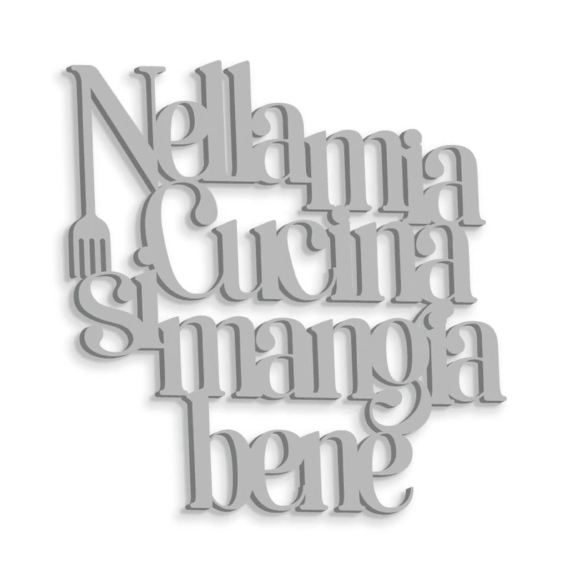 Declea Wooden Written to Hang in My Kitchen You Eat Well, Ideal for Kitchen - Home Decoration Kitchen Restaurants and Clubs, Decorative Written in Wood Handmade