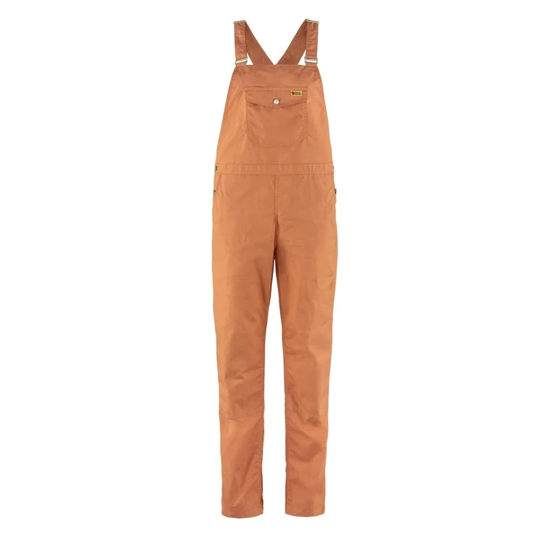 Fjallraven 87030-242 Vardag Dungaree Trousers W Pants Women's Desert Brown Size XL