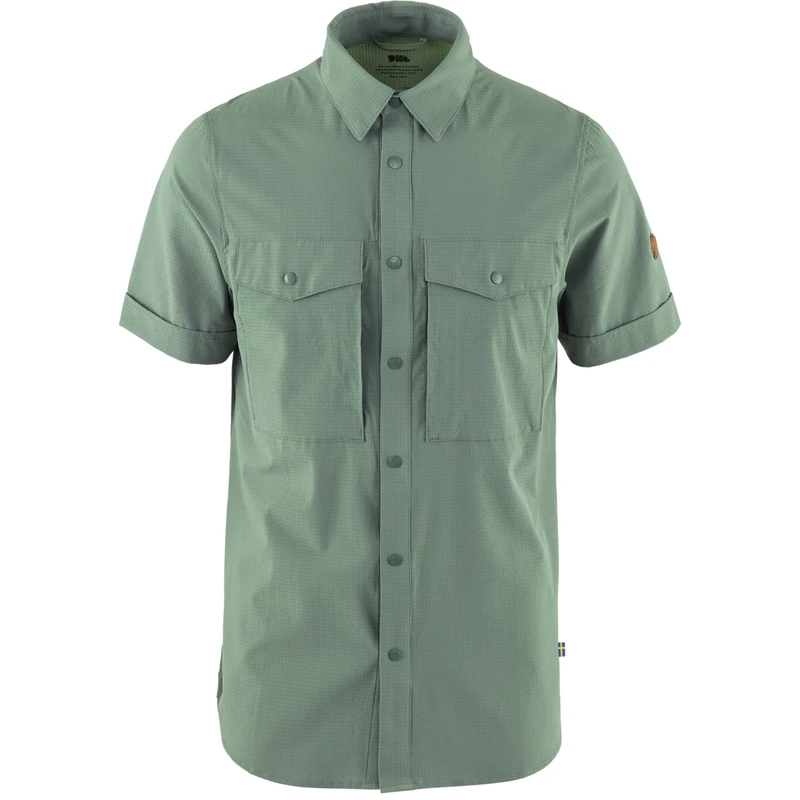 Fjallraven Men's Abisko Trekking Shirt SS M, Patina Green, XXL