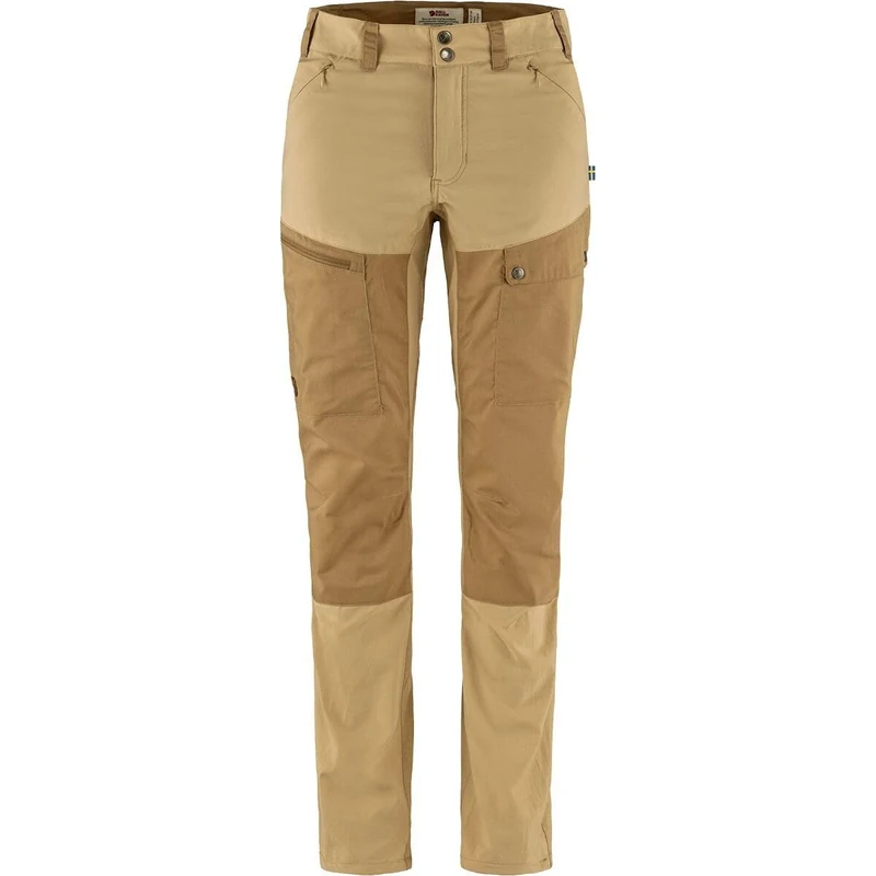 Fjallraven 89827-196-232 Abisko Midsummer TRS W Reg Pants Women's Dune Beige-Buckwheat Brown Size 36