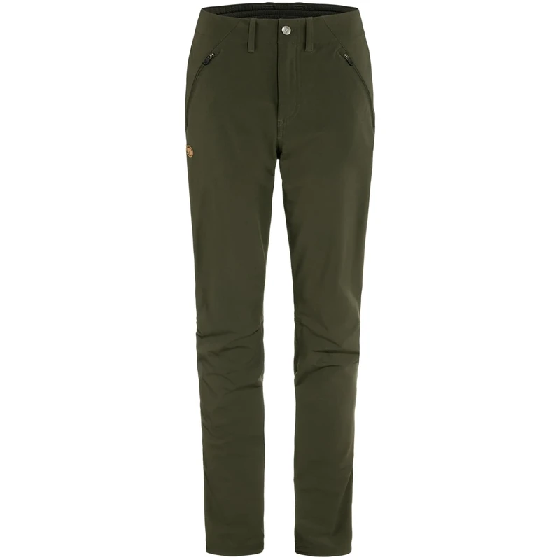 Fjallraven 87101-662 Abisko Trail Stretch Trousers W Pants Women's Deep Forest Size 42/L