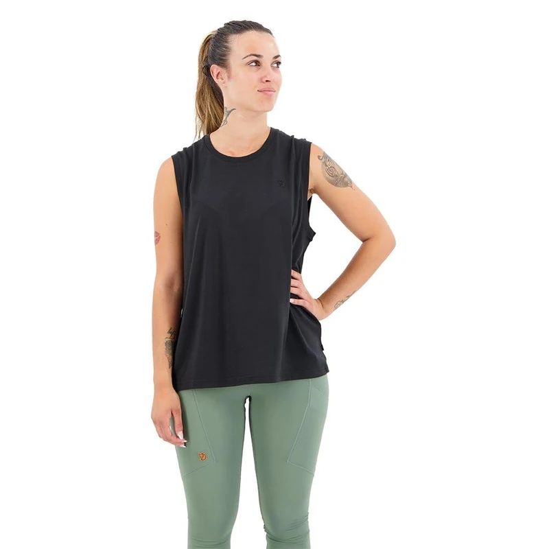 Fjallraven 84781-550 Abisko Wool Tank Top W Vest Women's Black Size S