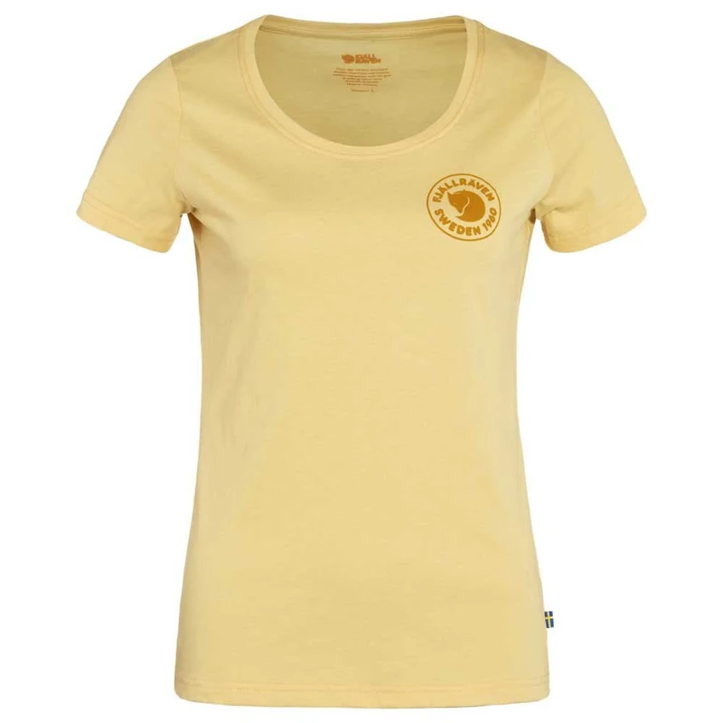 Fjallraven 83513-133 1960 Logo T-Shirt W T-Shirt Women's Mais Yellow Size XL