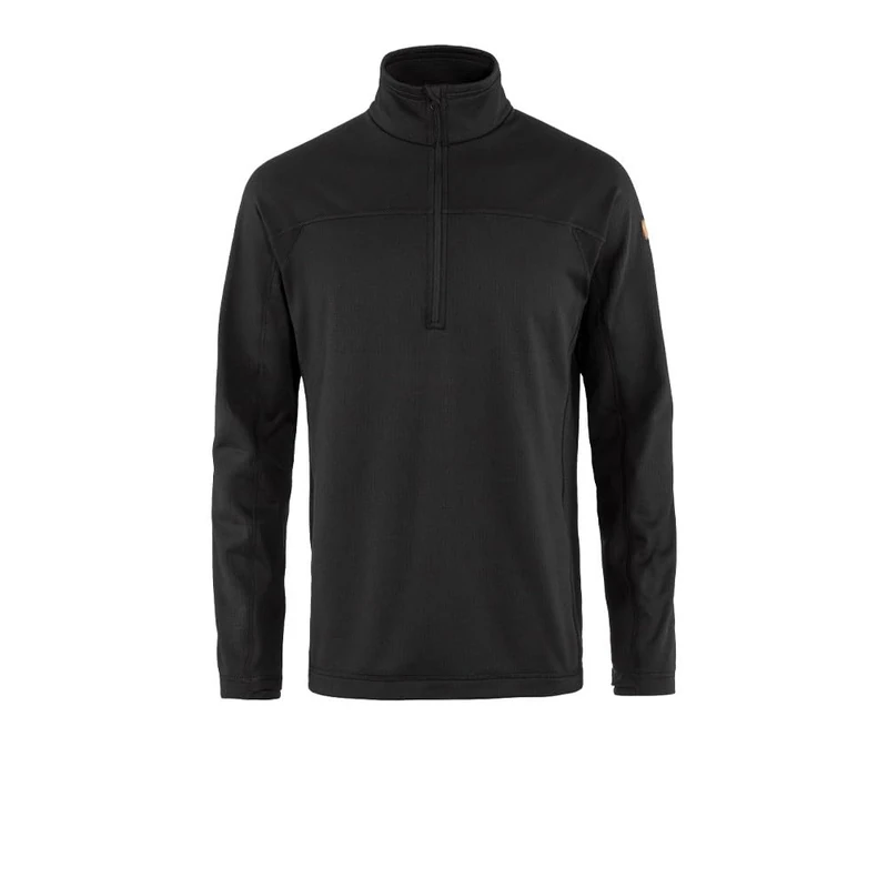 Fjallraven 87113-550 Abisko Lite Fleece Half Zip M Sweatshirt Men's Black Size XXL - Image 1