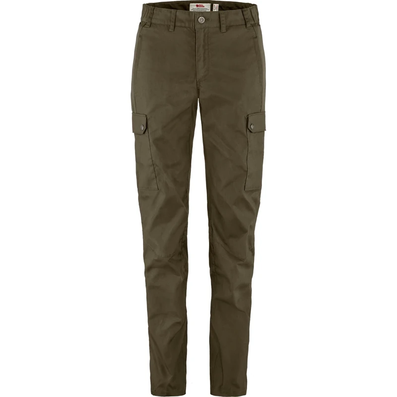 Fjallraven 84775-633 Stina Trousers W Pants Women's Dark Olive Size 48/S