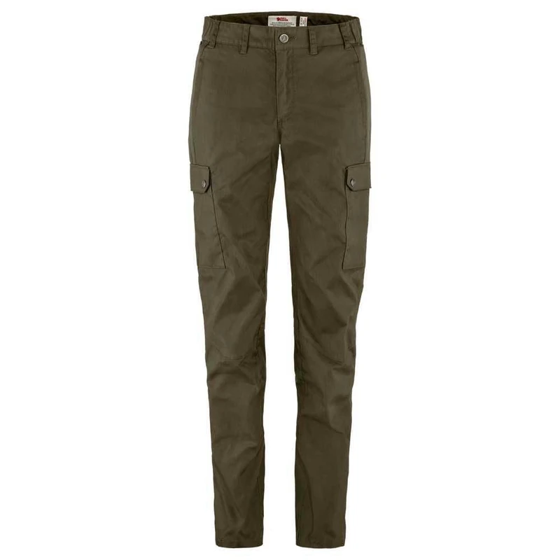 Fjällräven Women's Stina Trousers Everyday Outdoor, Dark Olive, 34/R