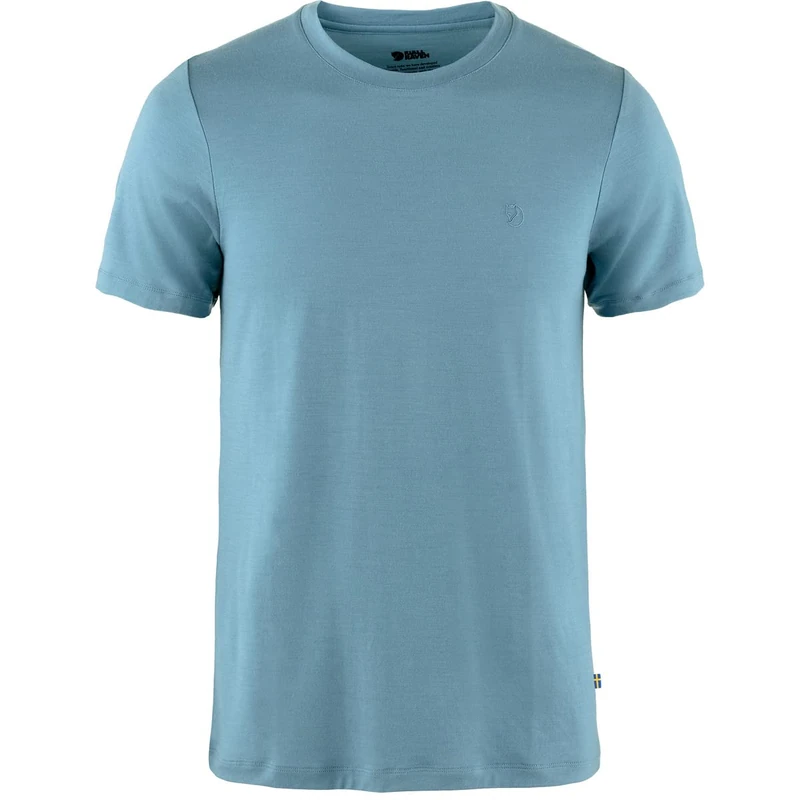 Fjallraven 87193-543 Abisko Wool SS M T-Shirt Men's Dawn Blue Size XS