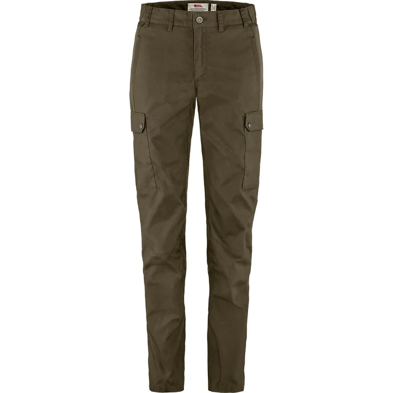Fjallraven 84775-633 Stina Trousers W Pants Women's Dark Olive Size 36/S