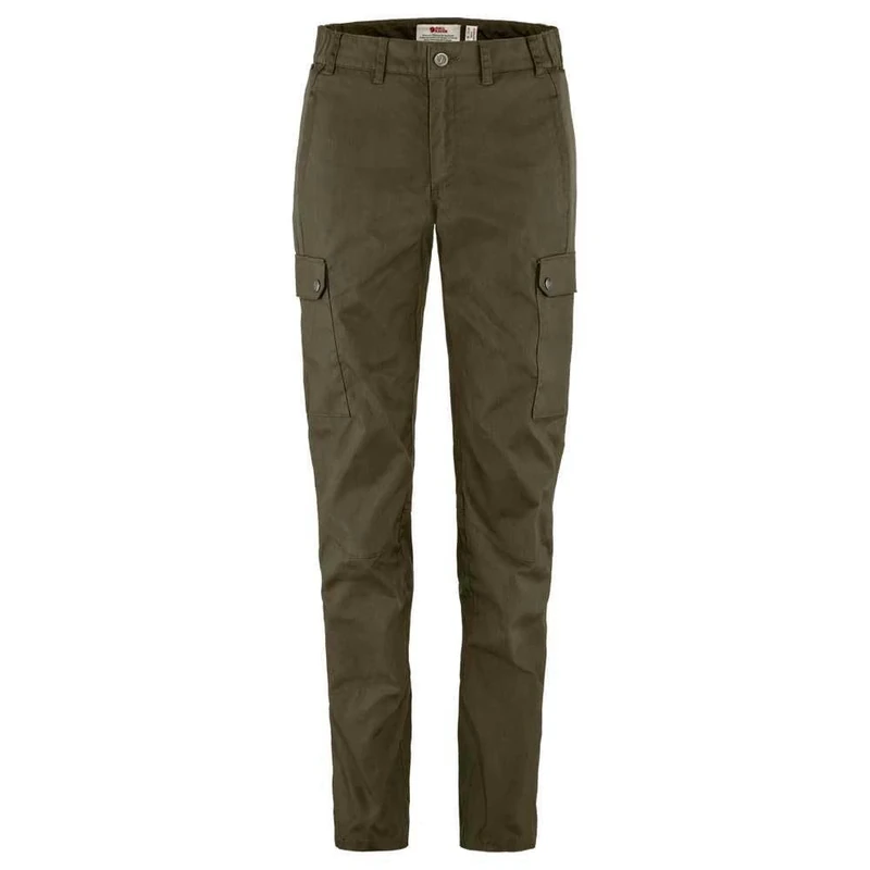 Fjallraven 84775-633 Stina Trousers W Pants Women's Dark Olive Size 44/R