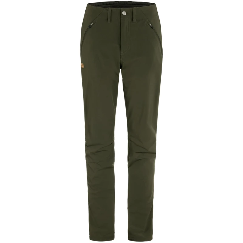 Fjallraven 87101-662 Abisko Trail Stretch Trousers W Pants Women's Deep Forest Size 46/L