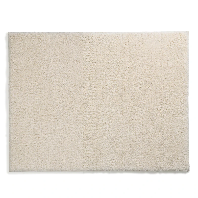 kela Maya Non-Slip Bath Mat, 55 x 65 x 1.5 cm, Beige Bathroom Rug, Washable, Recycled Polyester, Fluffy Bath Mat