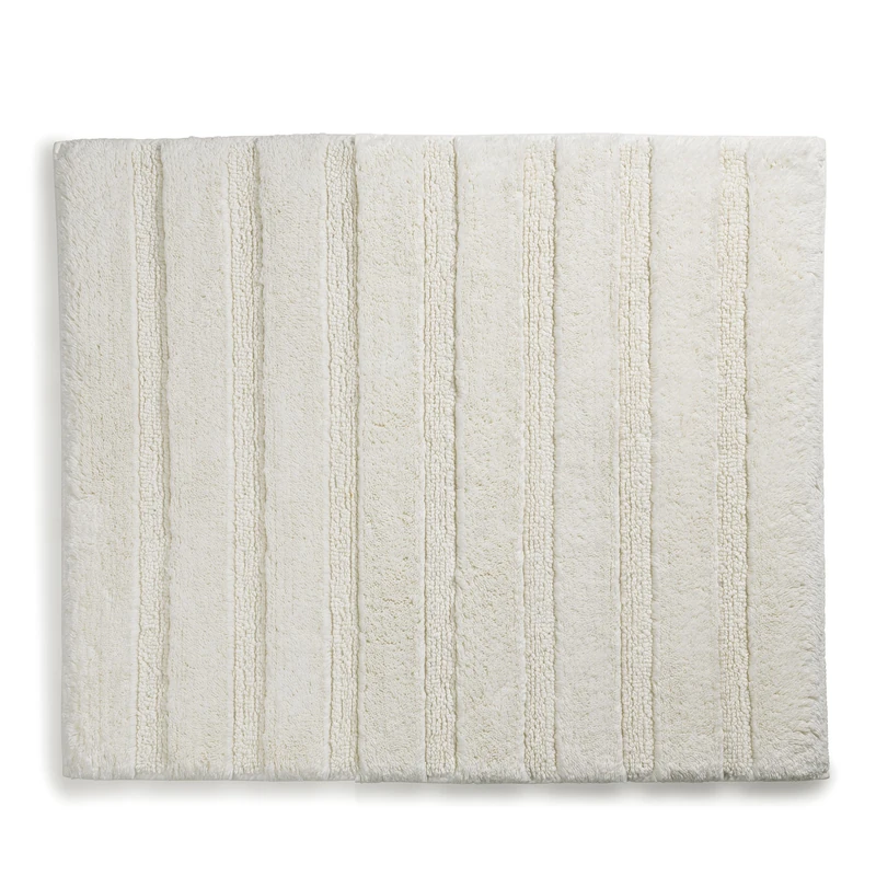 kela Megan 23580 Bath Mat 65 cm x 55 cm 100% Cotton Off-White Non-Slip Washable up to 30 °C Suitable for Underfloor Heating - Image 1