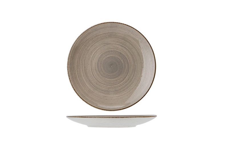 Cosy & Trendy Dessert Plate Granite Taupe-D22CM-Pack of 6
