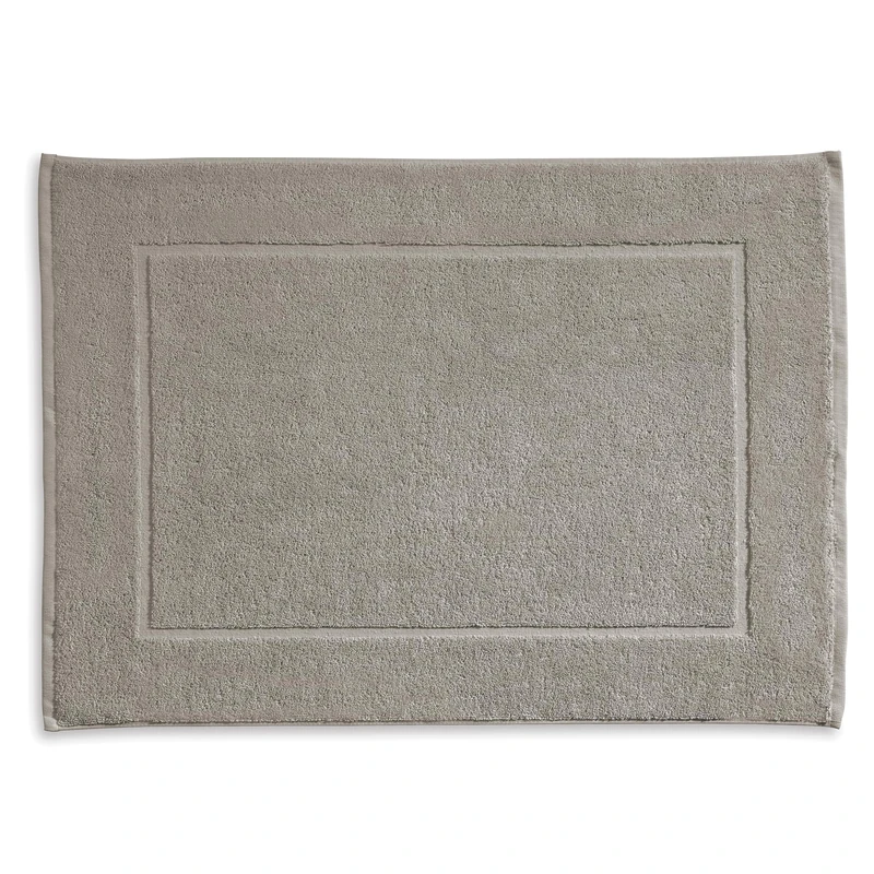 kela Ladessa 23486 Bath Mat 60 cm x 100 cm 100% Cotton Silver Grey Washable at 60 °C Suitable for Underfloor Heating