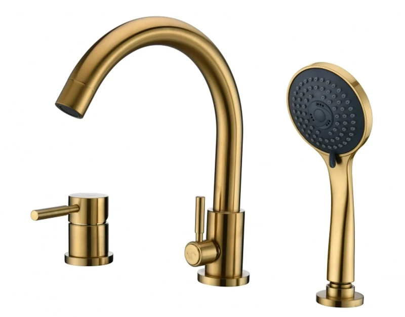 Blue Water DEN-BWW.080 Denver Bath Taps Brushed Gold (Matte)