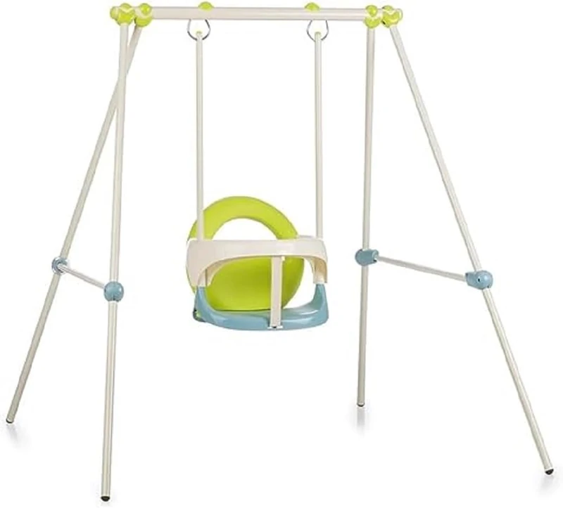 SMOBY Portique métal 1er âge Baby Swing - Hauteur 120 cm - Arceau de sécurité