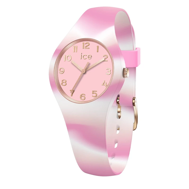 ICE-WATCH - ICE tie and dye Pink shades - Women's wristwatch with silicon strap - 021011 (Extra small)