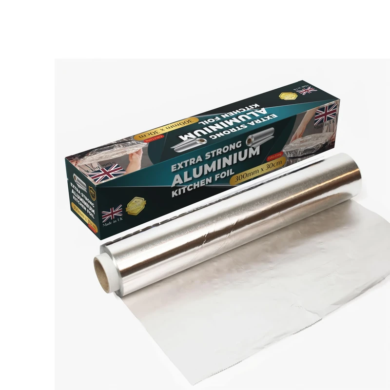 STERLING PRODUCTS 30m Extra Long Aluminum Foil Roll, Large Pack Heavy Duty Foil Roll 30m x 30cm (Packaging may vary)