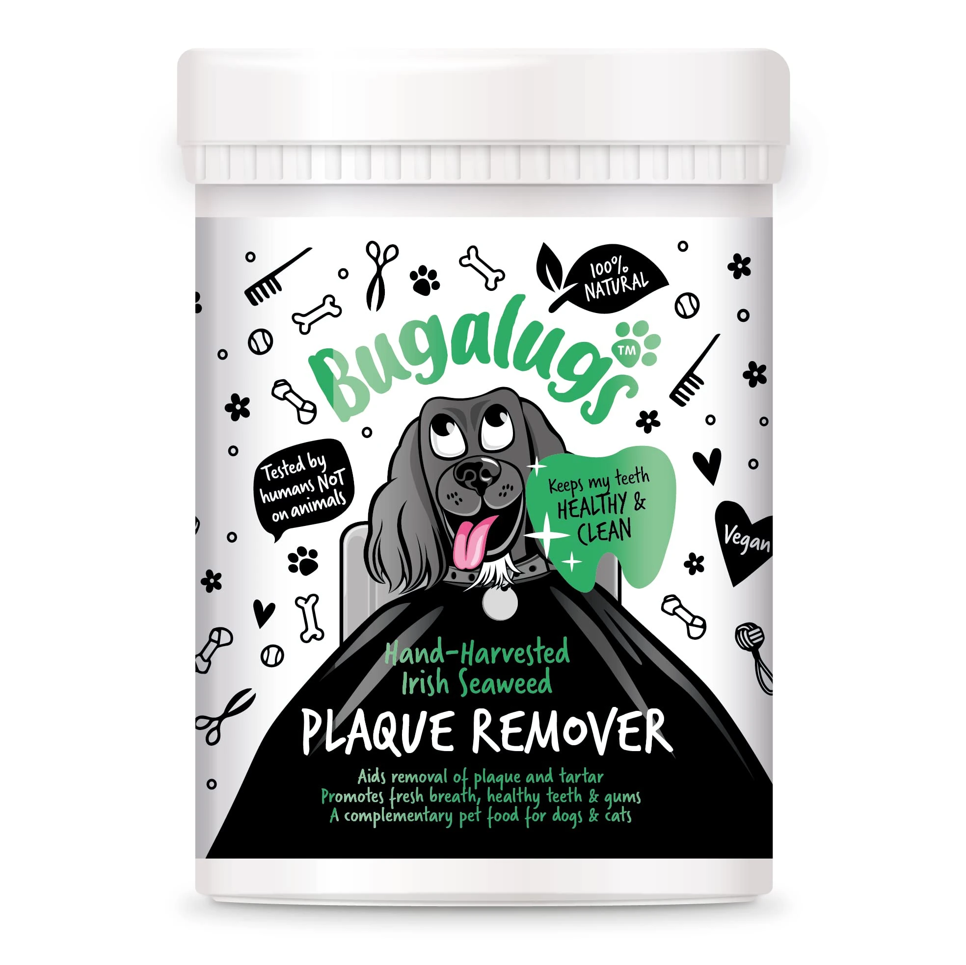 BUGALUGS Plaque Off Remover for Dog Teeth & Bad Breath 100% Natural | Plaque Off Dogs No Need for Dog Toothbrush or Dog Toothpaste | Remove Dog Bad Breath & Plaque Remover