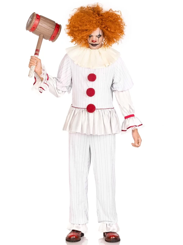 Leg Avenue 87197 10106 Pennywise Costume, Men, Multicolored, M-L