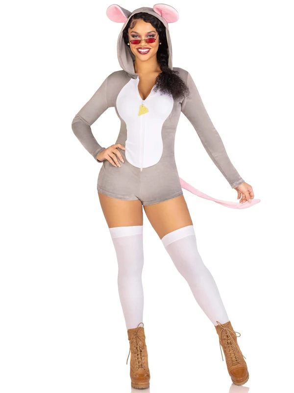 Leg Avenue 87183 02501 Suit Set, Grey, S - Image 1