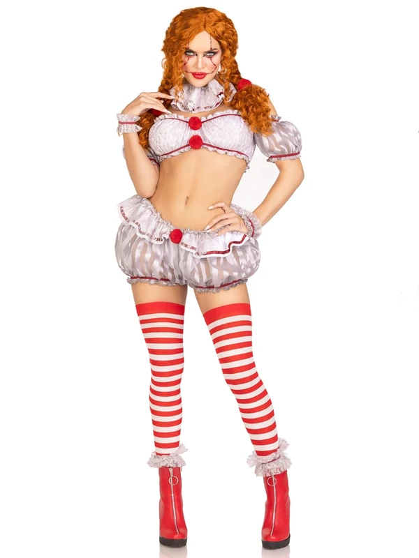 Leg Avenue 87155 10125 clown Costume Outfit, Women, Multicolor, XS - Image 1